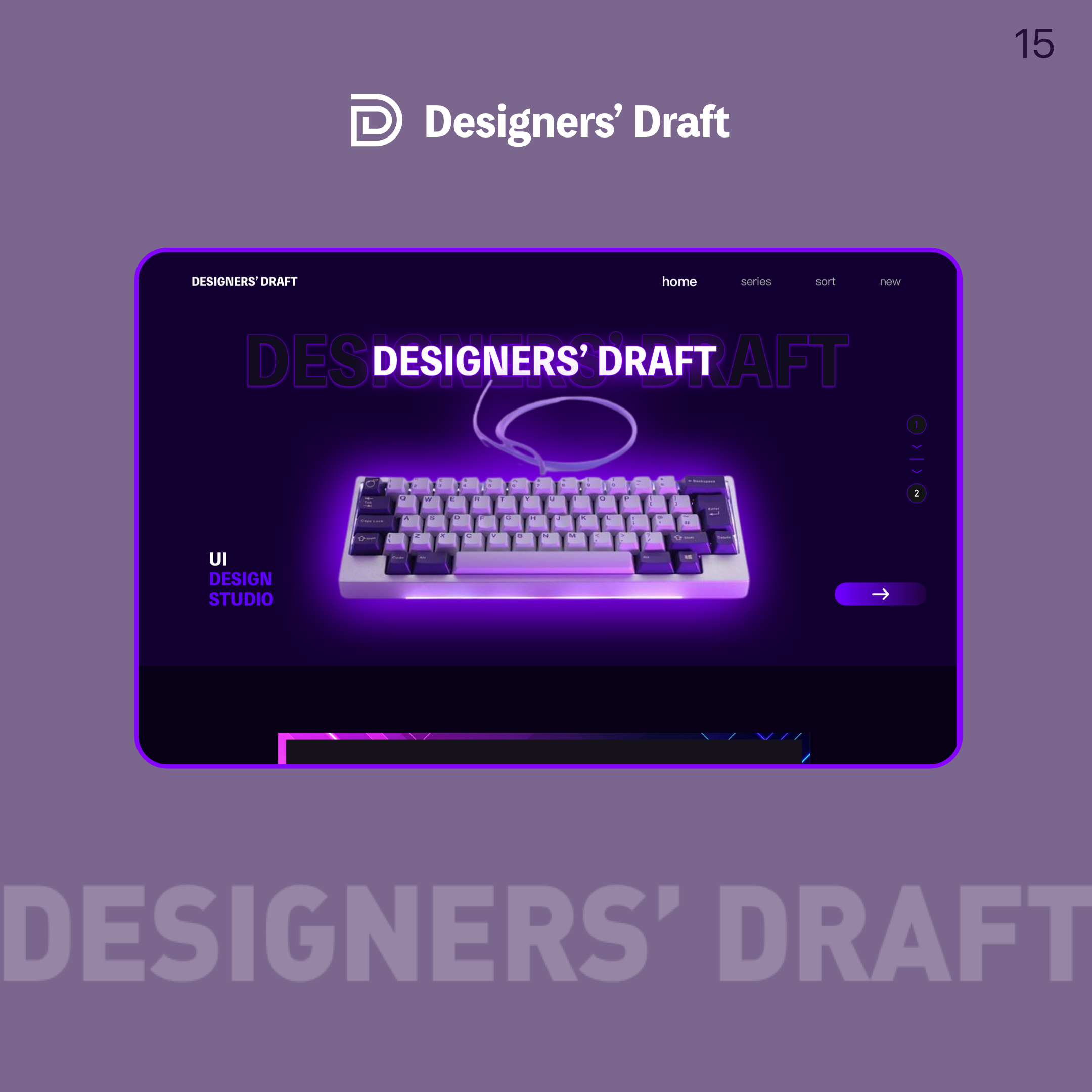 Desk and product UI context representing focused SaaS product design work