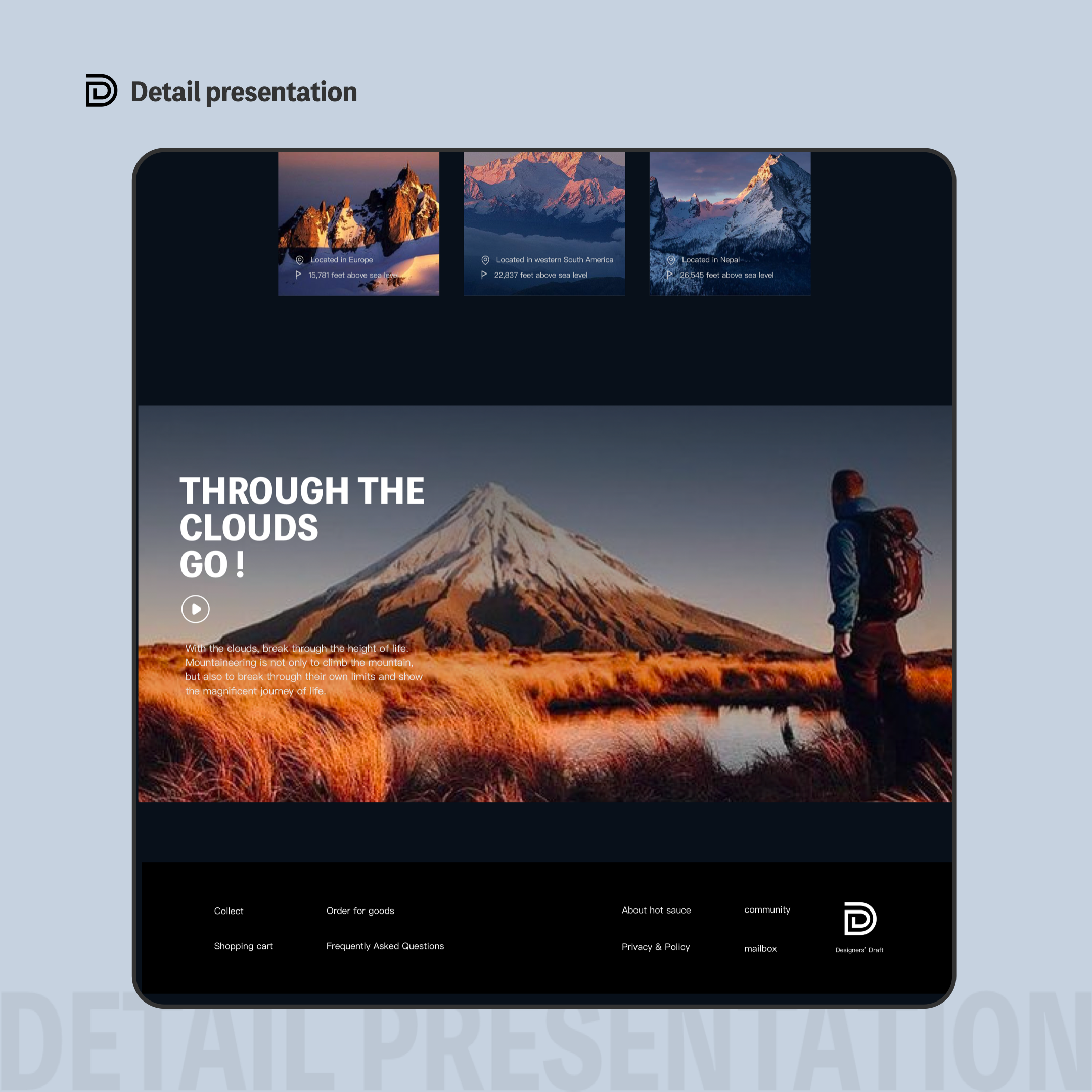 Campaign-style visual from a landing page direction